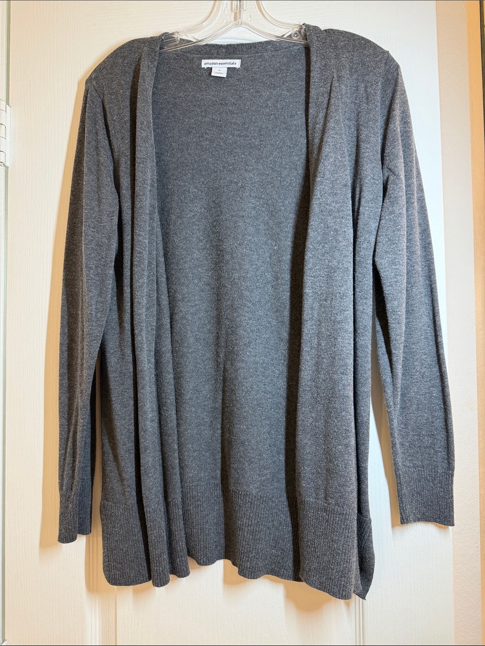 Amazon Essentials Women's Open-Front Hooded Cardigan - Dark Gray